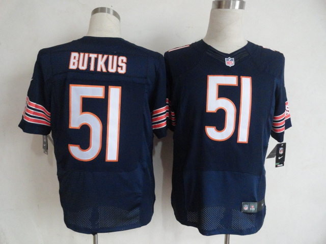 Nike NFL Chicago Bears #51 Butkus Blue Elite Jersey